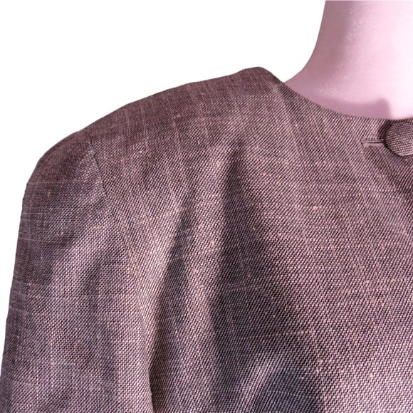 VINTAGE 1980's Gray Light Academia Career 2-Piece Skirt Suit - Women's 12 - Picture 5 of 9